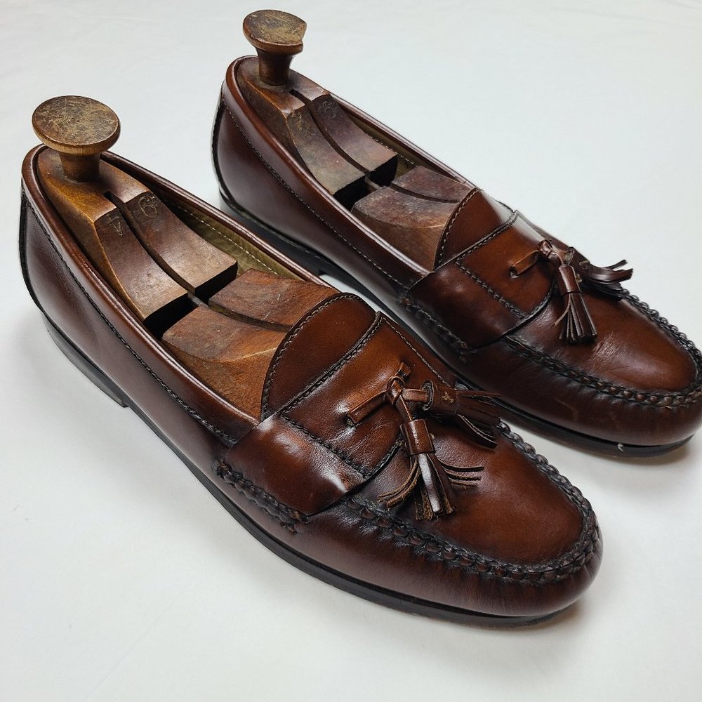 Cole Haan loafers tassel leather brown size 11.5
